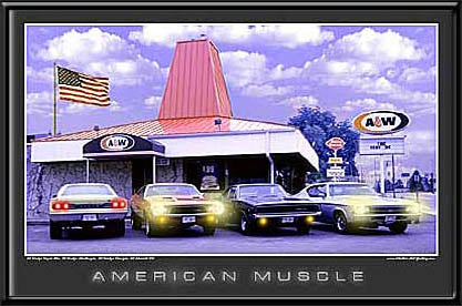 American Muscle LED by Electric Art Gallery