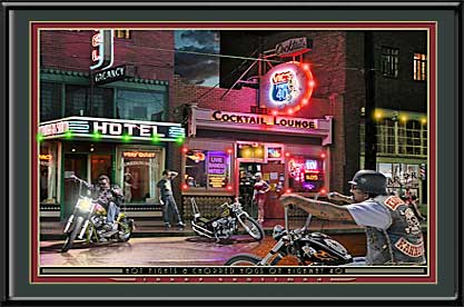 Chopped Hogs at Sturgis LED by Electric Art Gallery
