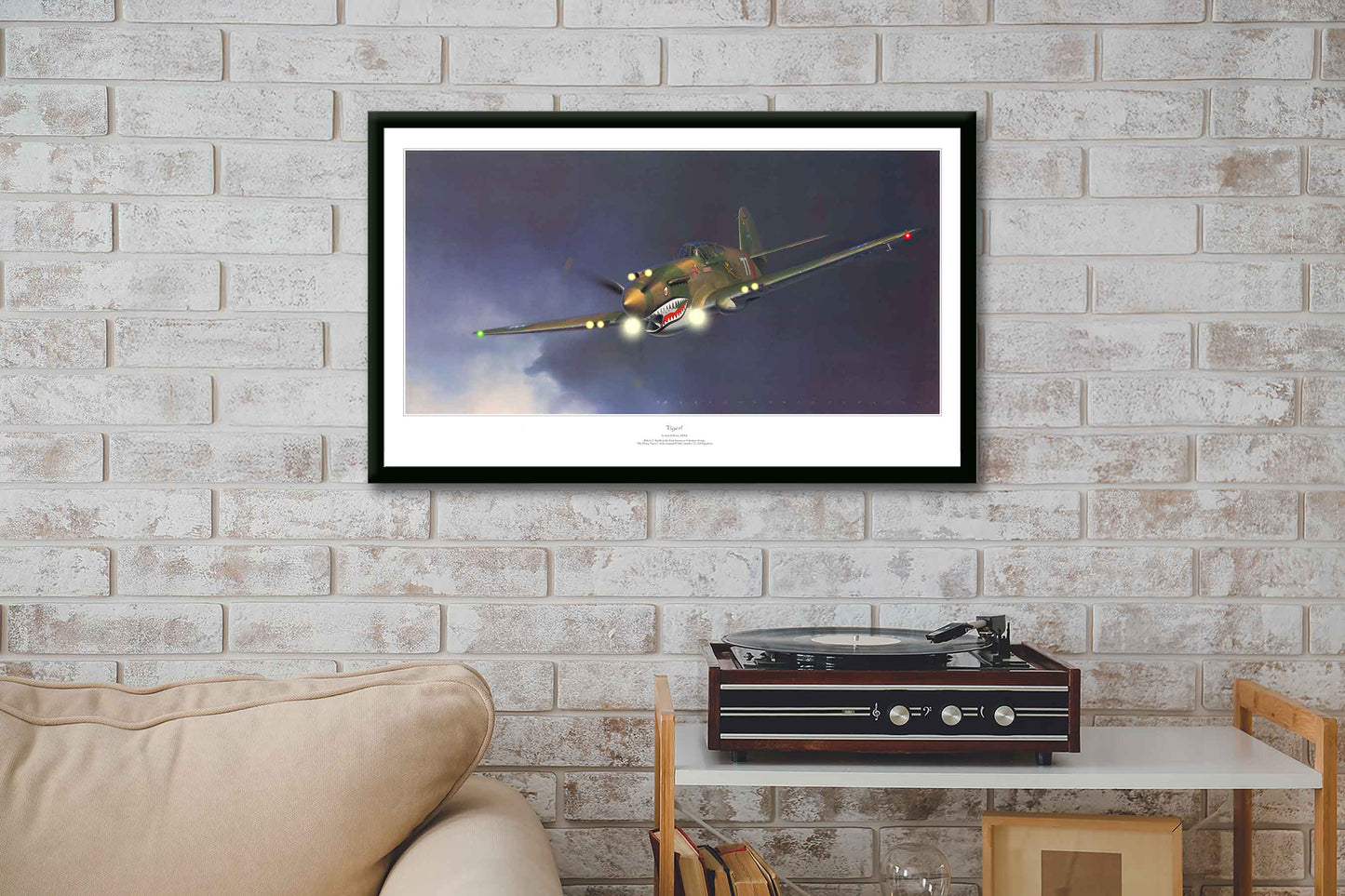 P-40 Flying Tiger LED by Electric Art Gallery