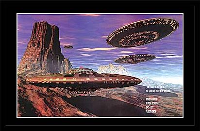 Roswell Saucers UFO Art