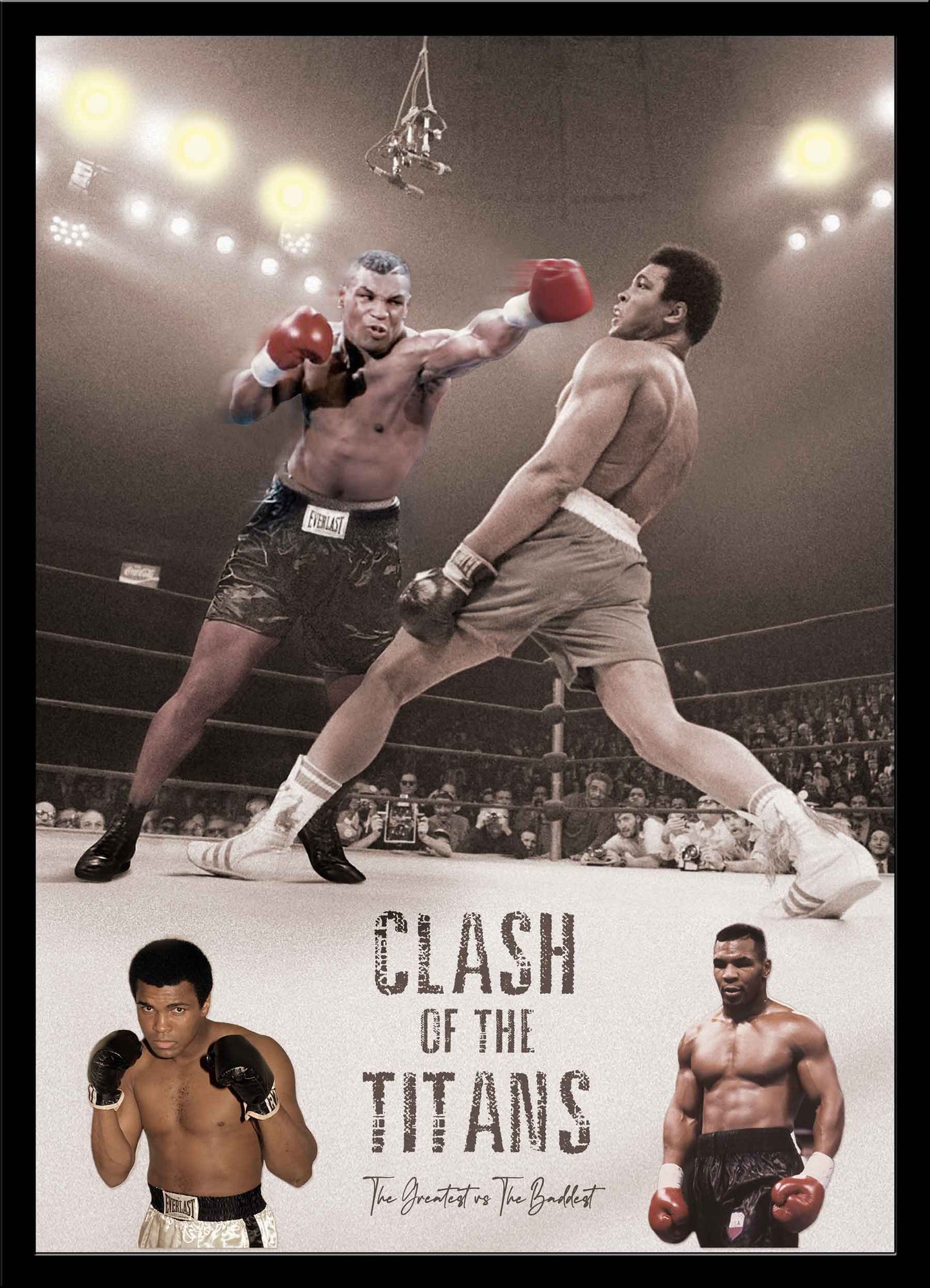 Clash of the Titans LED Picture by Electric Art Gallery