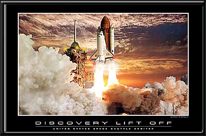 Discovery Space Shuttle LED Art