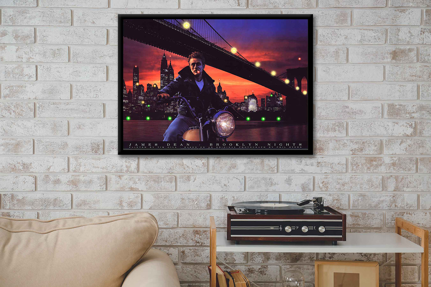 James Dean Brooklyn Nights LED by Electric Art Gallery