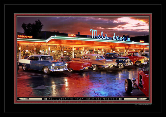 Mel's Drive In LED by Electric Art Gallery