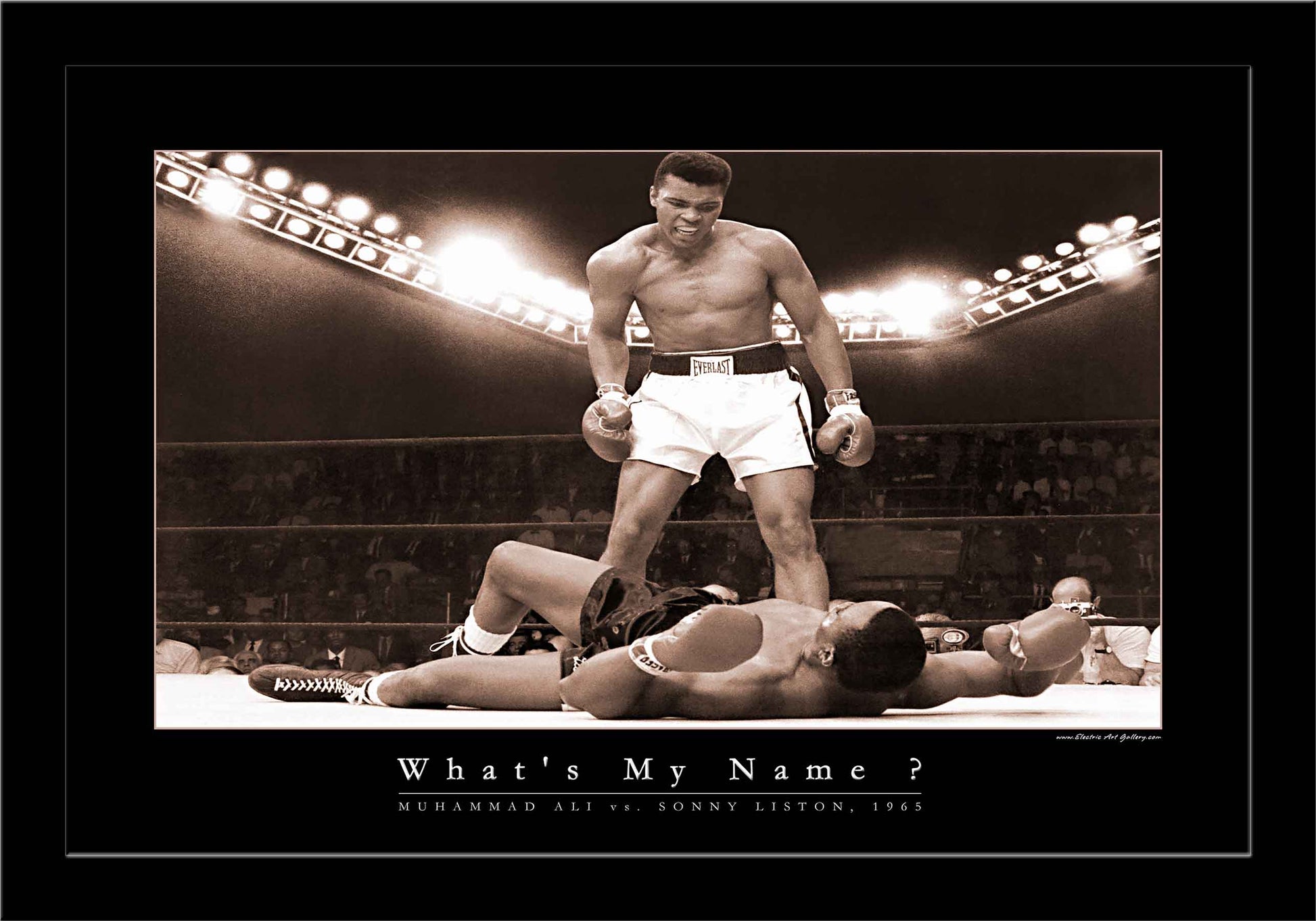 Muhammad Ali "What's My Name?" LED by Electric Art Gallery