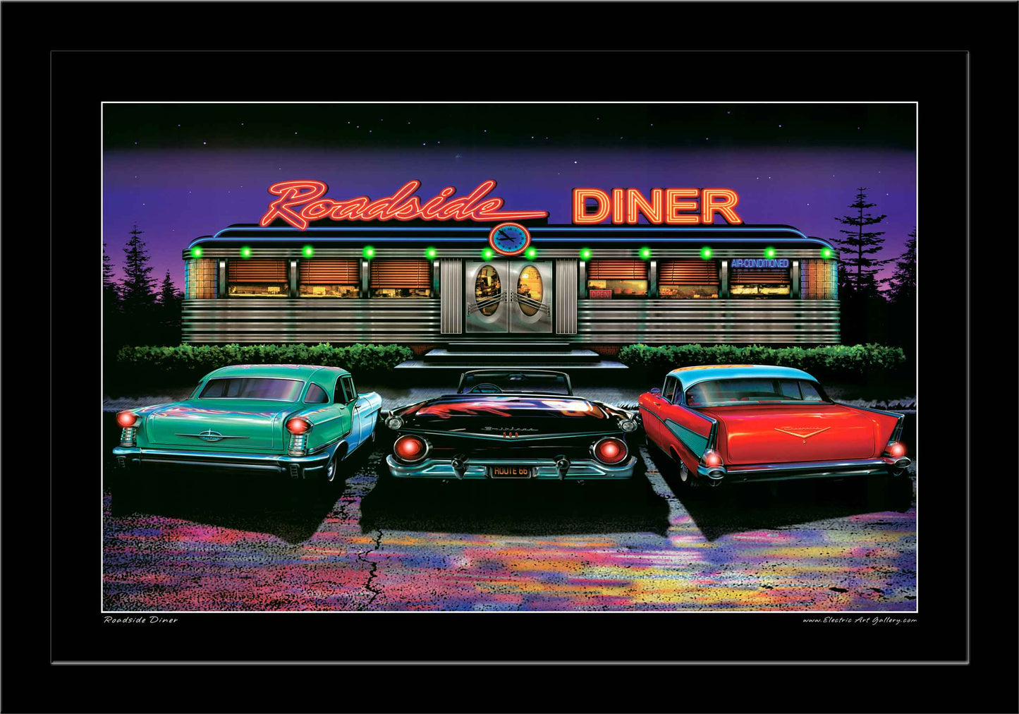 Roadside Diner LED by Electric Art Gallery
