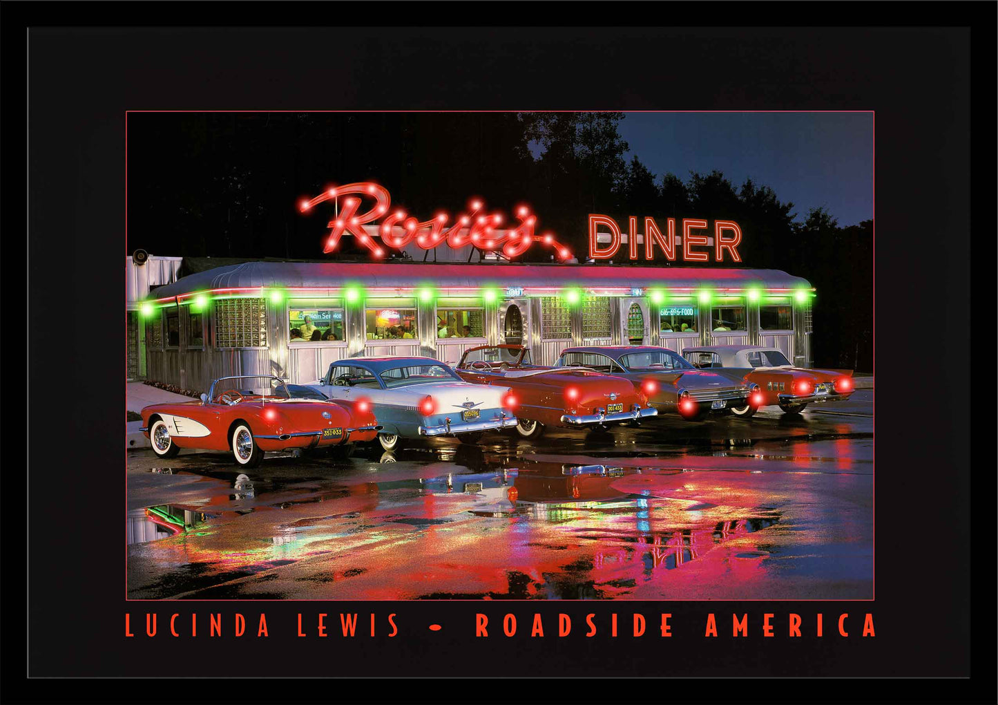 Rosie's Diner LED by Electric Art Gallery