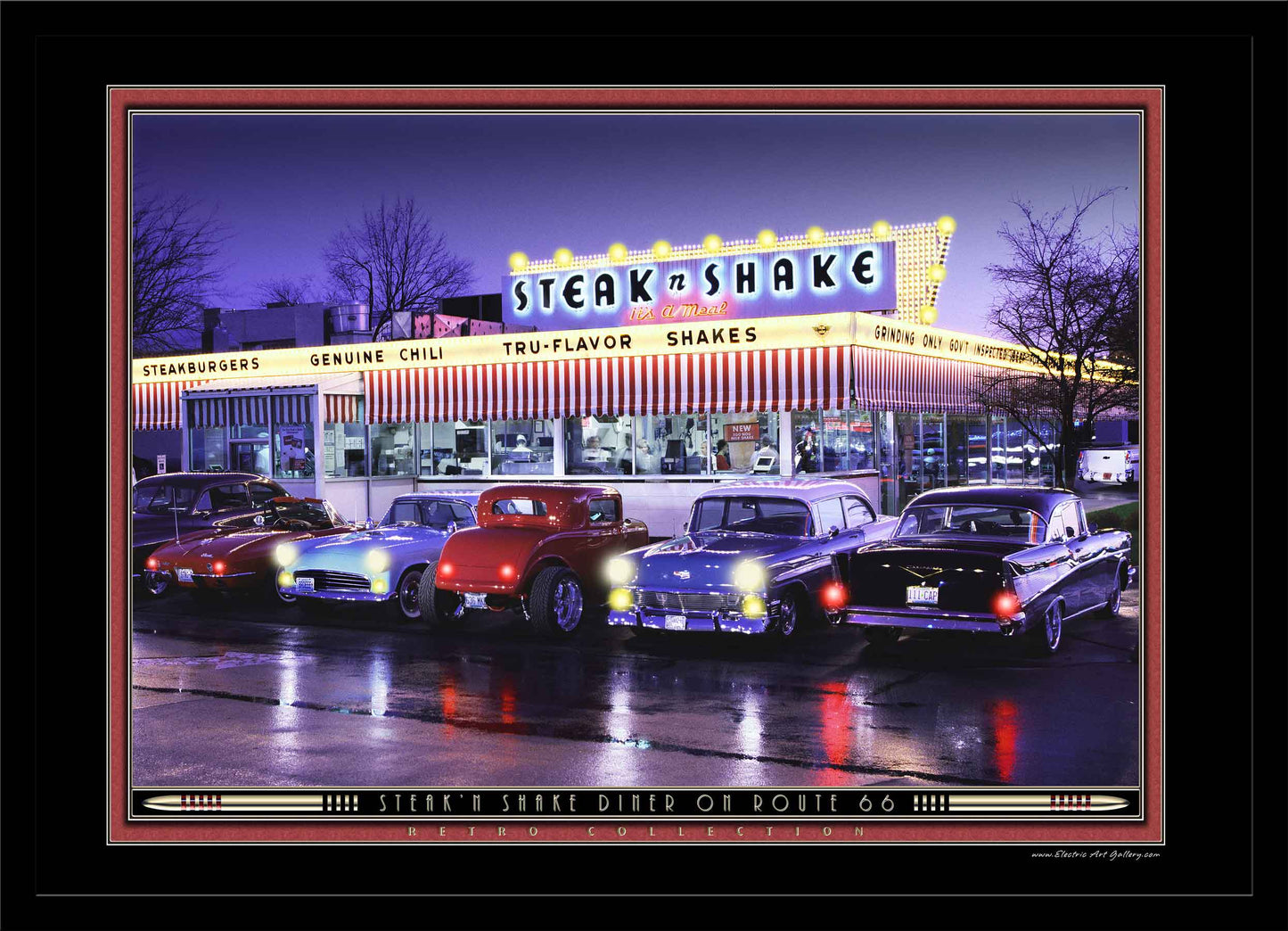 Steak'n Shake Diner LED by Electric Art Gallery