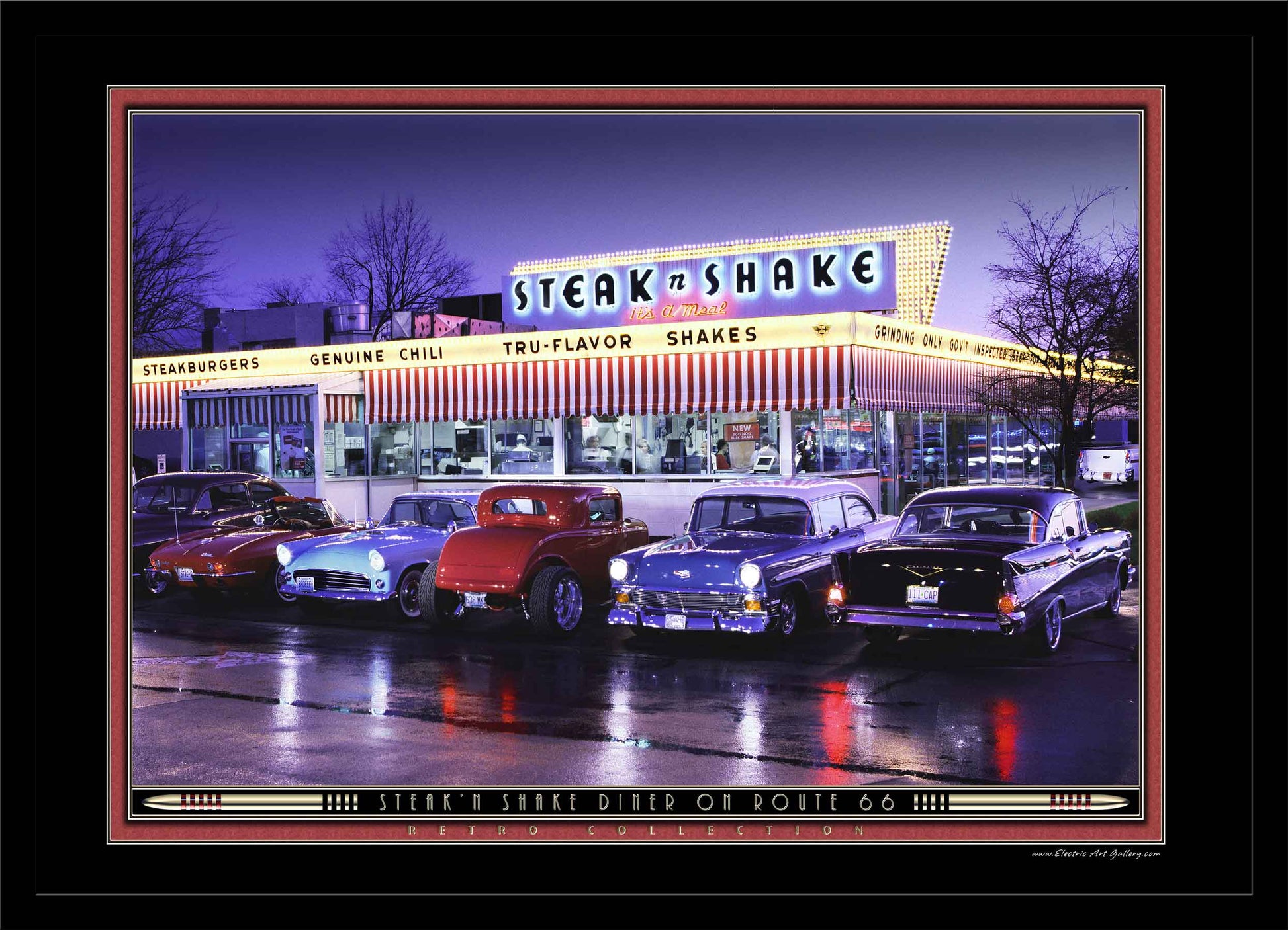 Steak'n Shake Diner LED by Electric Art Gallery