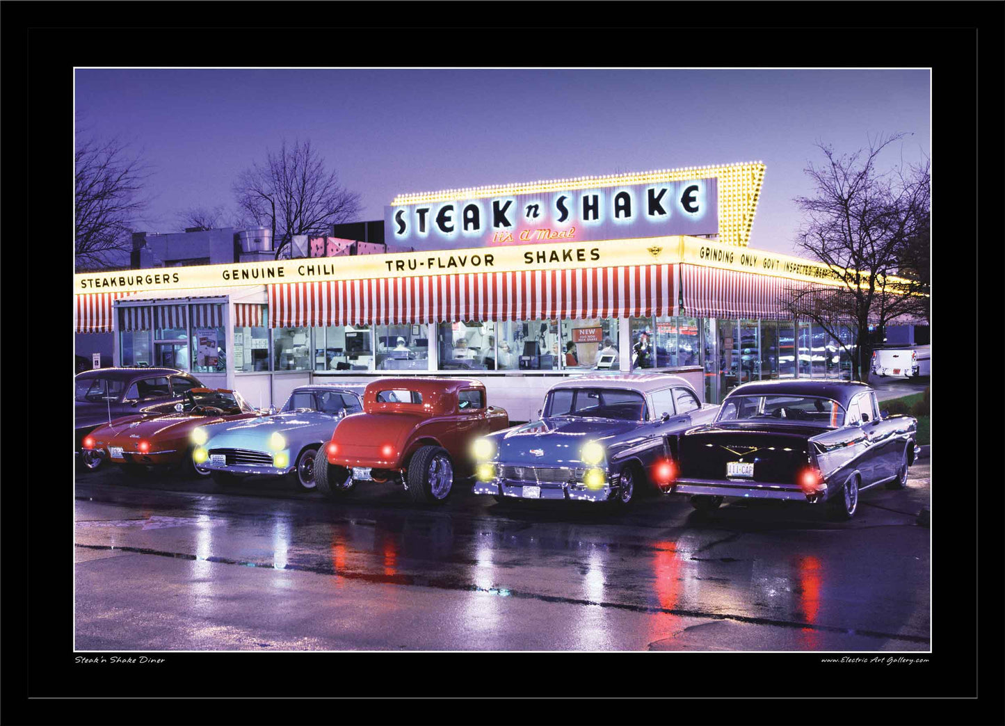 Steak'n Shake Diner LED by Electric Art Gallery