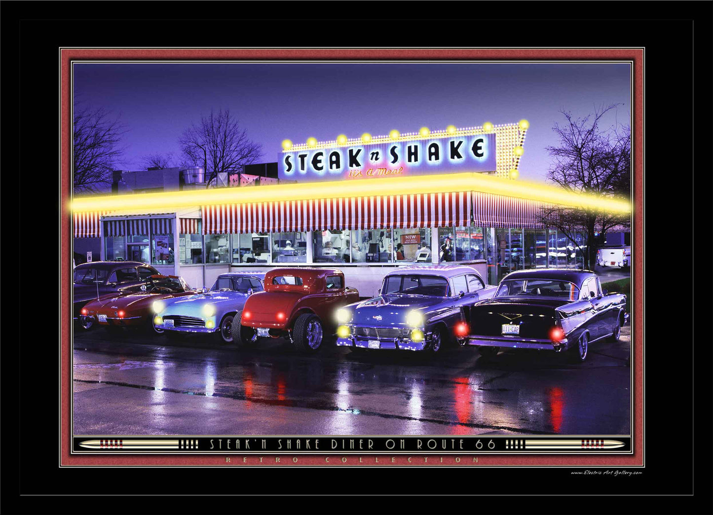 Steak'n Shake Diner LED by Electric Art Gallery