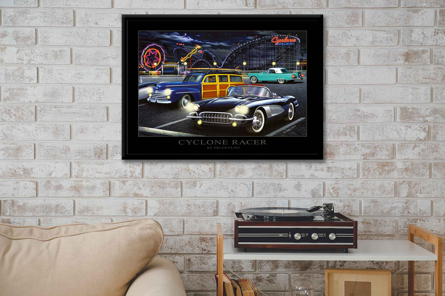 Thrill Rides Cyclone Racer LED by Electric Art Gallery